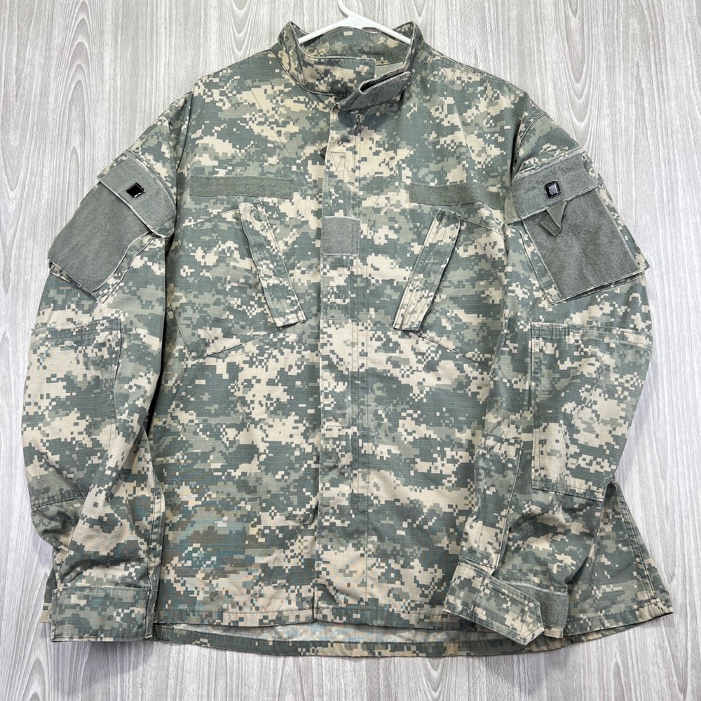 Military Issue ACU Digital Camo Tactical‎ Field Shirt Jacket XL Regular